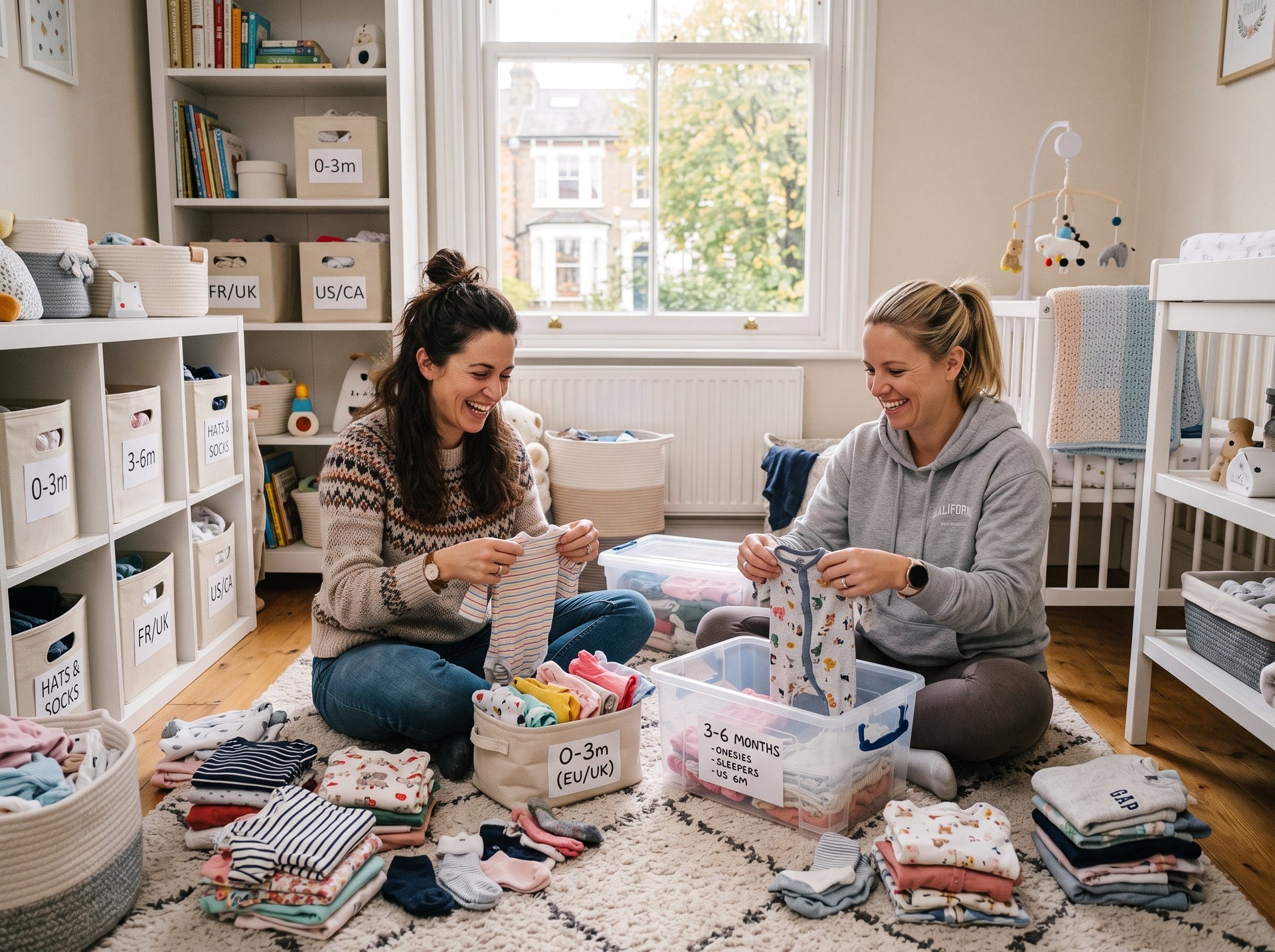 Nursery Dresser Organization for Newborn and Baby Clothes