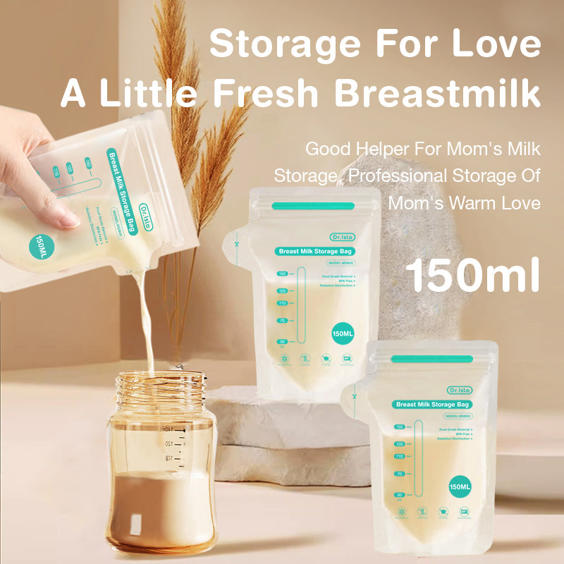 Sachet de conservation du lait maternel scellé 
