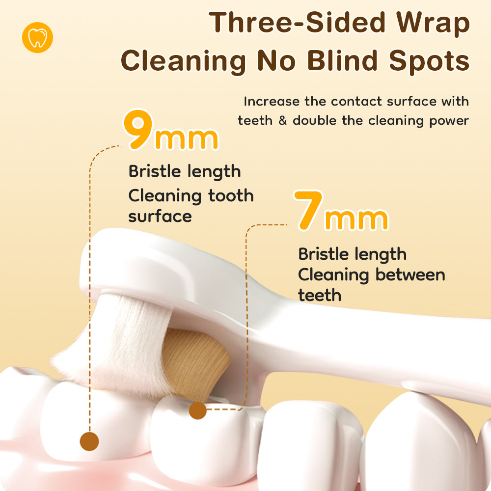 Brosse douce 3 faces pour enfants - BT12