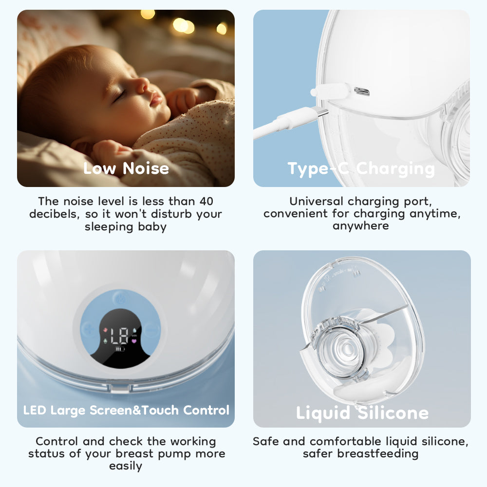 Tire-lait électrique portable mains libres 