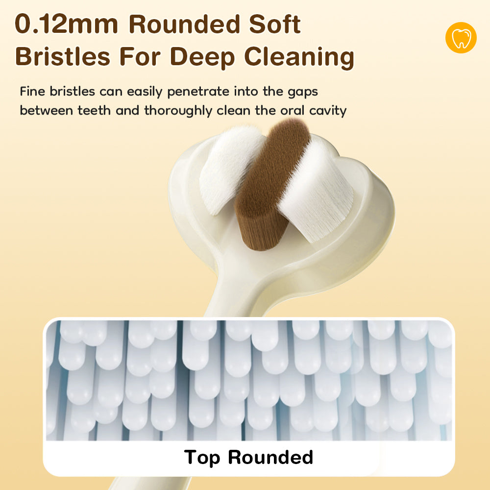 Brosse douce 3 faces pour enfants - BT12