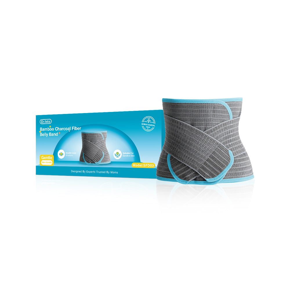 Bandeau ventral en fibre de charbon de bambou - SFD03